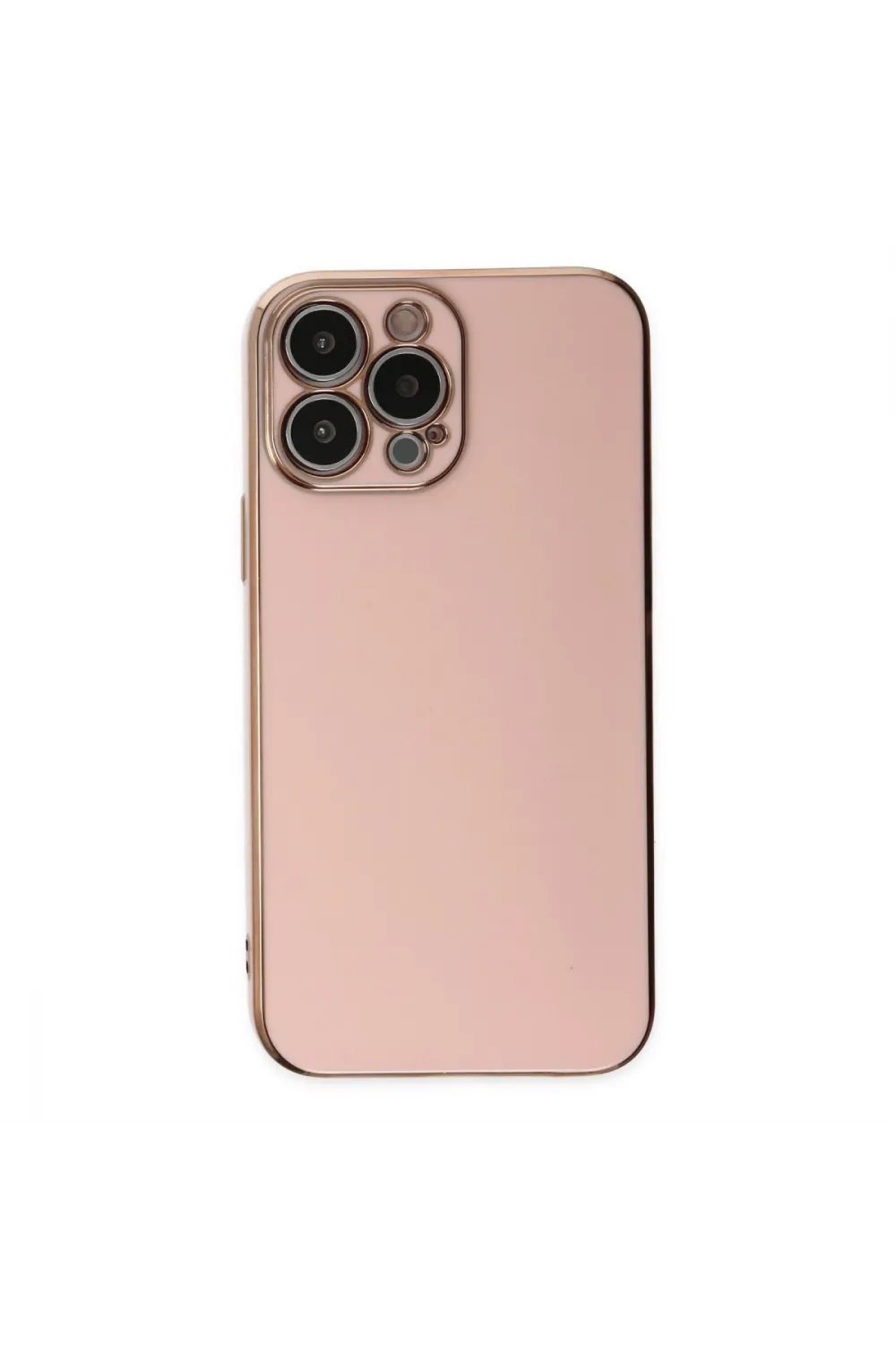 Apple İphone 15 Pro Max Kılıf Volet Silikon - Pembe