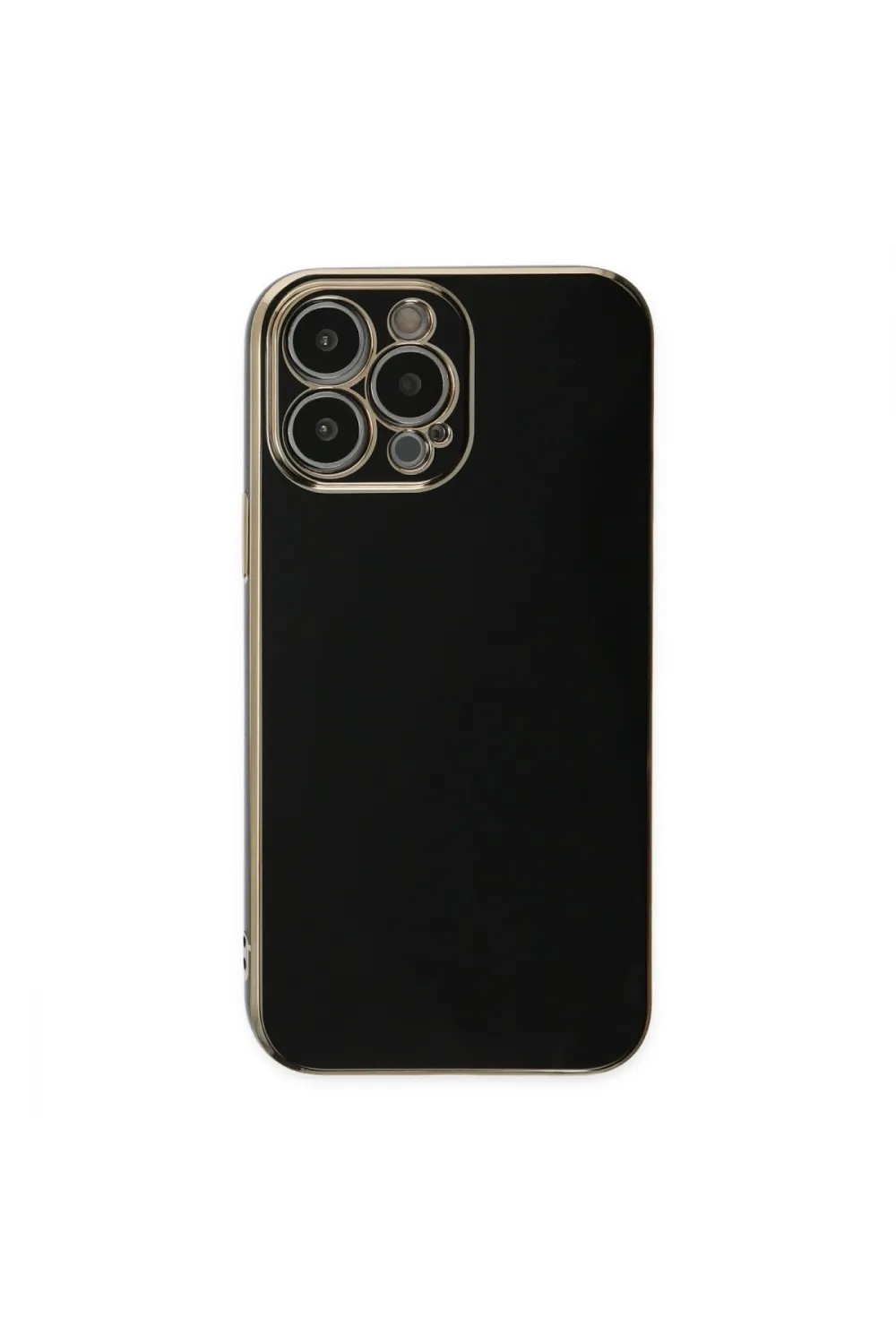 Apple İphone 15 Pro Max Kılıf Volet Silikon - Siyah