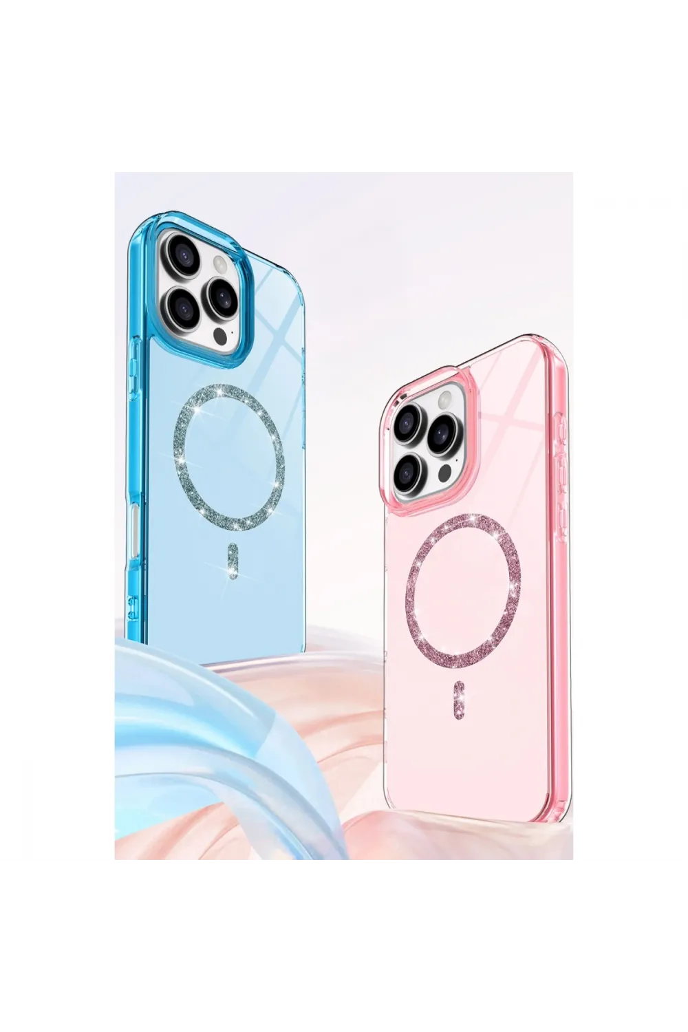 Apple İphone 15 Pro Max Live Diamond Magsafe Kapak - Siyah