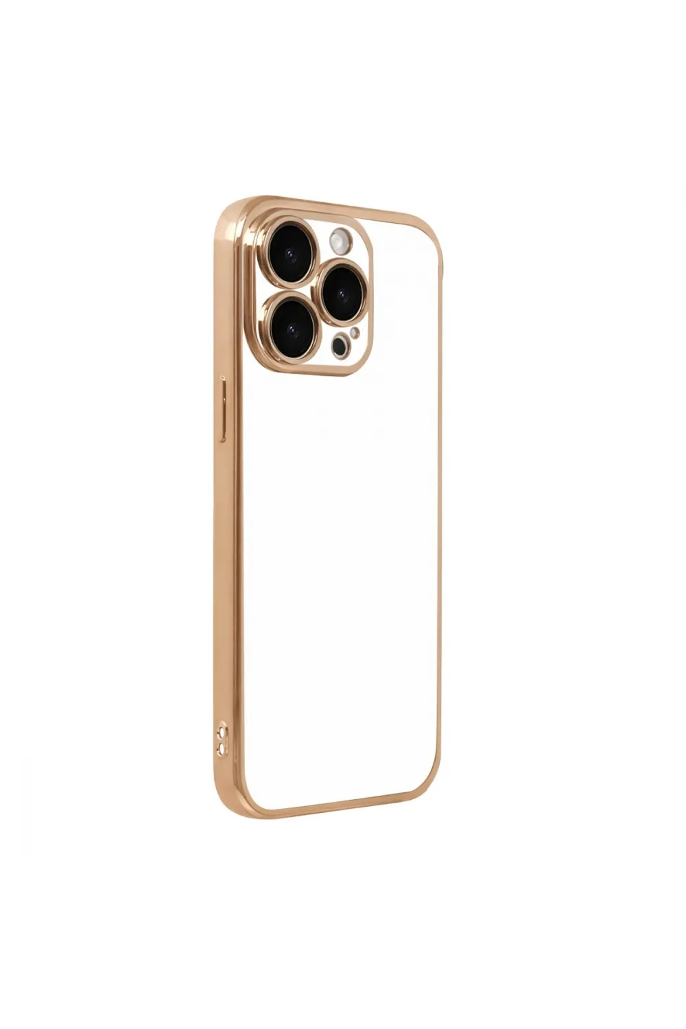Apple İphone 15 Pro Max Razer Lensli Silikon - Gold
