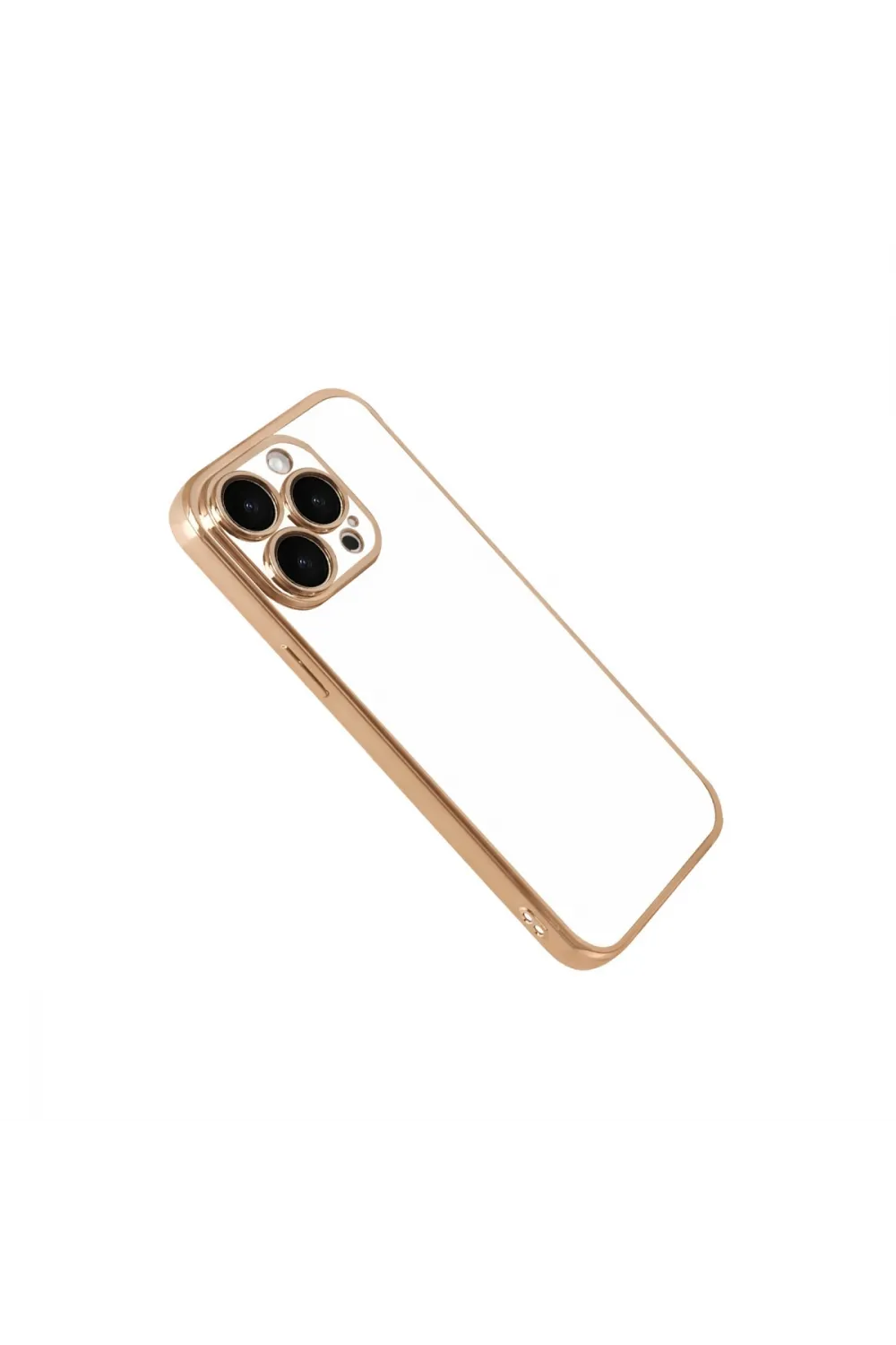 Apple İphone 15 Pro Max Razer Lensli Silikon - Gold