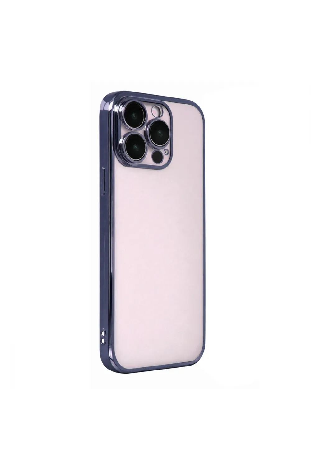 Apple İphone 15 Pro Max Razer Lensli Silikon - Lacivert