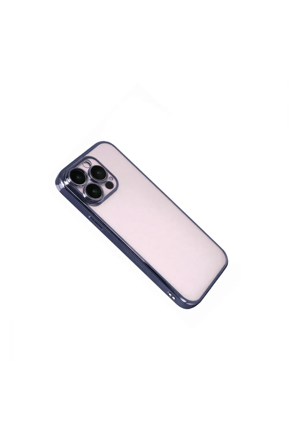 Apple İphone 15 Pro Max Razer Lensli Silikon - Lacivert