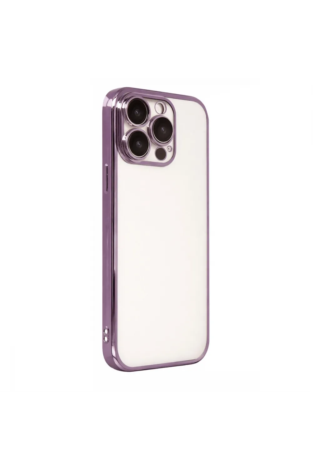 Apple İphone 15 Pro Max Razer Lensli Silikon - Mor