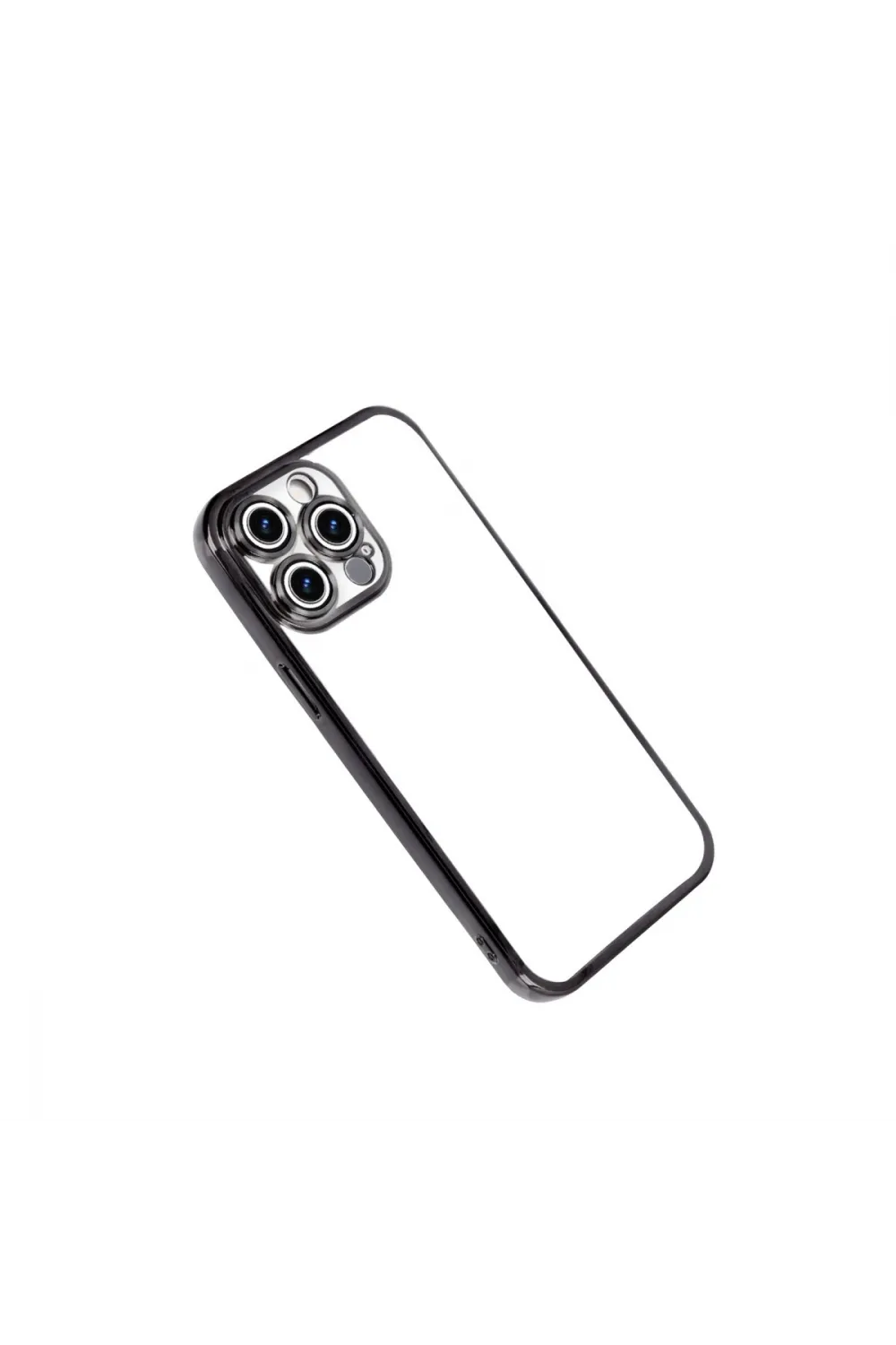 Apple İphone 15 Pro Max Razer Lensli Silikon - Siyah