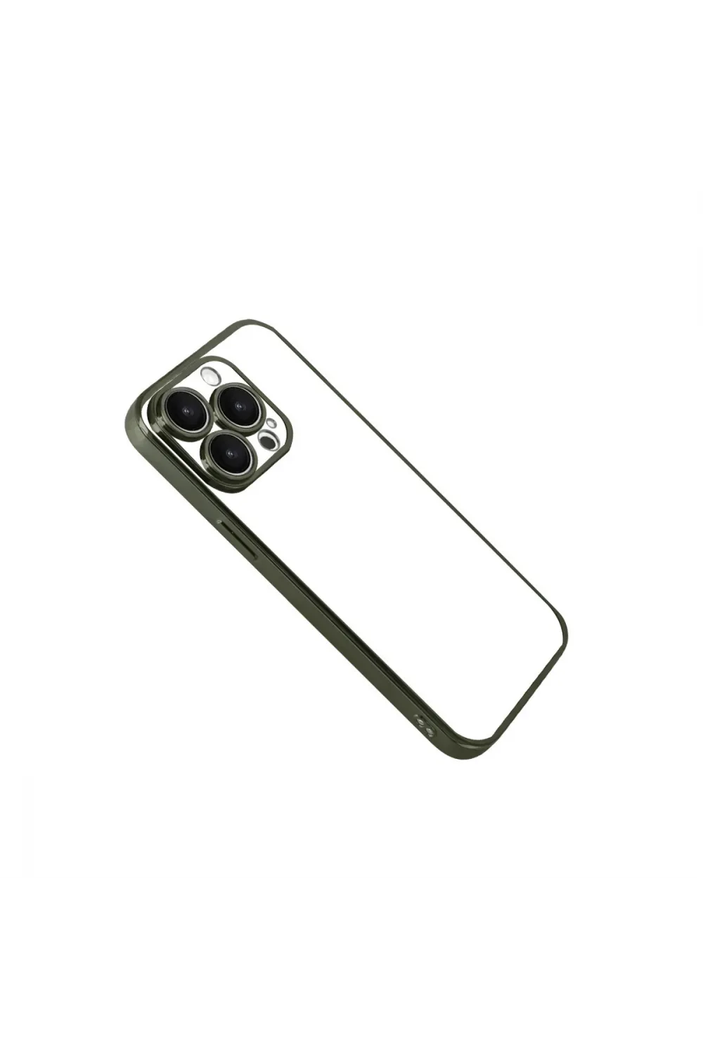 Apple İphone 15 Pro Max Razer Lensli Silikon - Yeşil