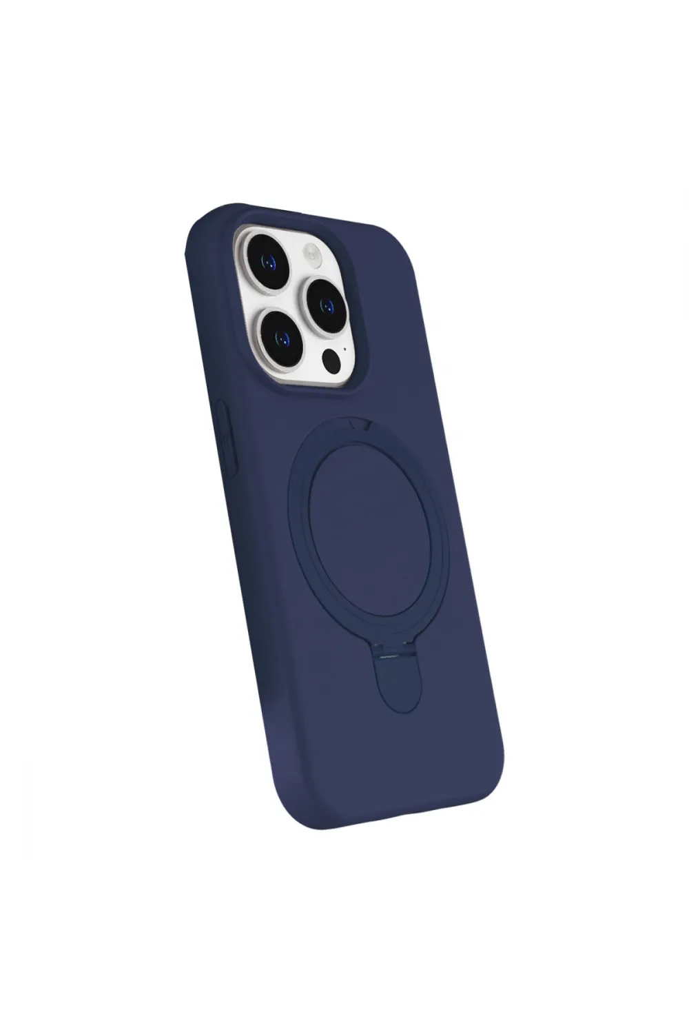 Apple İphone 15 Pro Max Regal Magsafe Standlı Kapak - Lacivert
