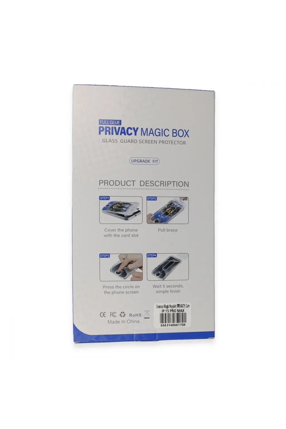Apple İphone 15 Pro Max Vanessa Magic Hayalet Cam
