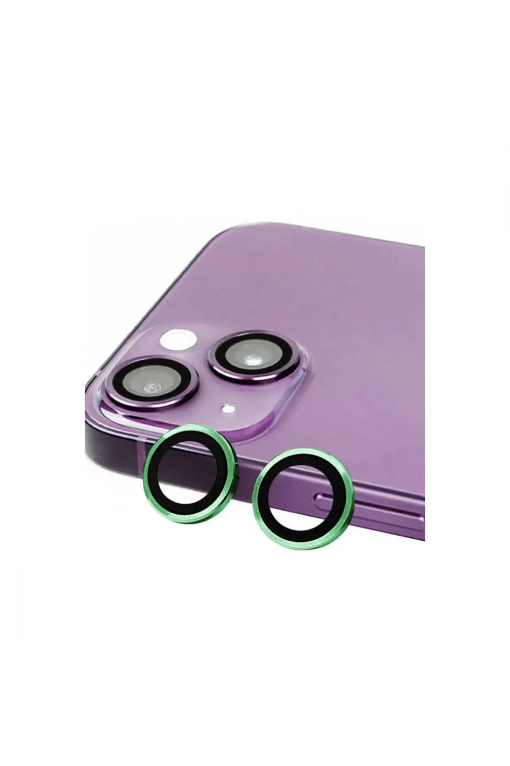 Apple İphone 15 Raze Metal Kamera Lens - Yeşil