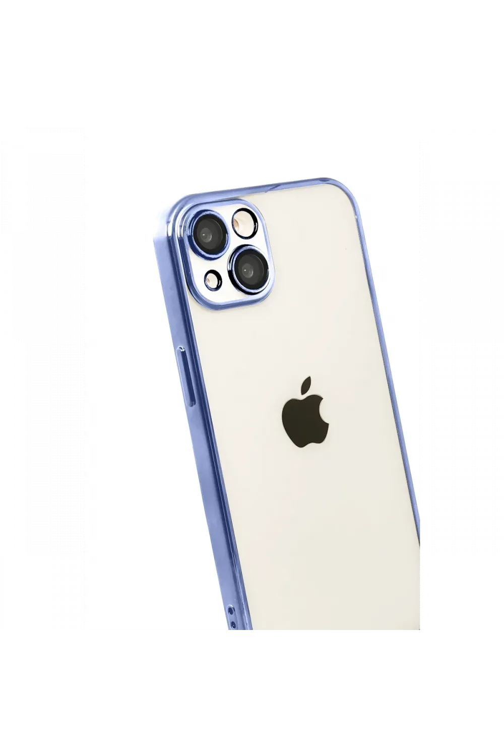 Apple iPhone 15 Razer Lensli Silikon - Açık Mavi