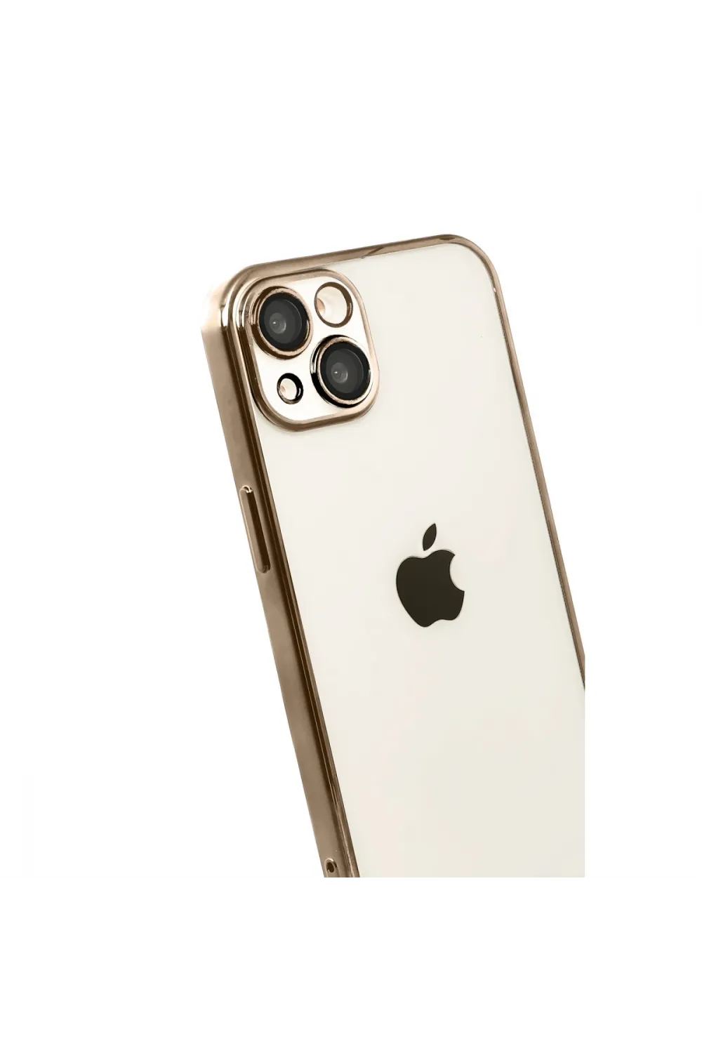 Apple İphone 15 Razer Lensli Silikon - Çöl Titanyum