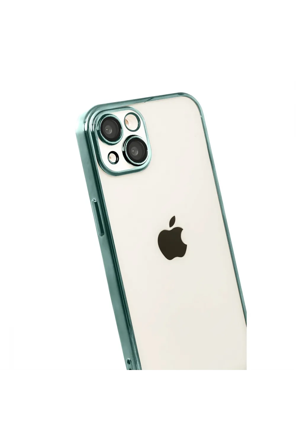 Apple İphone 15 Razer Lensli Silikon - Yeşil