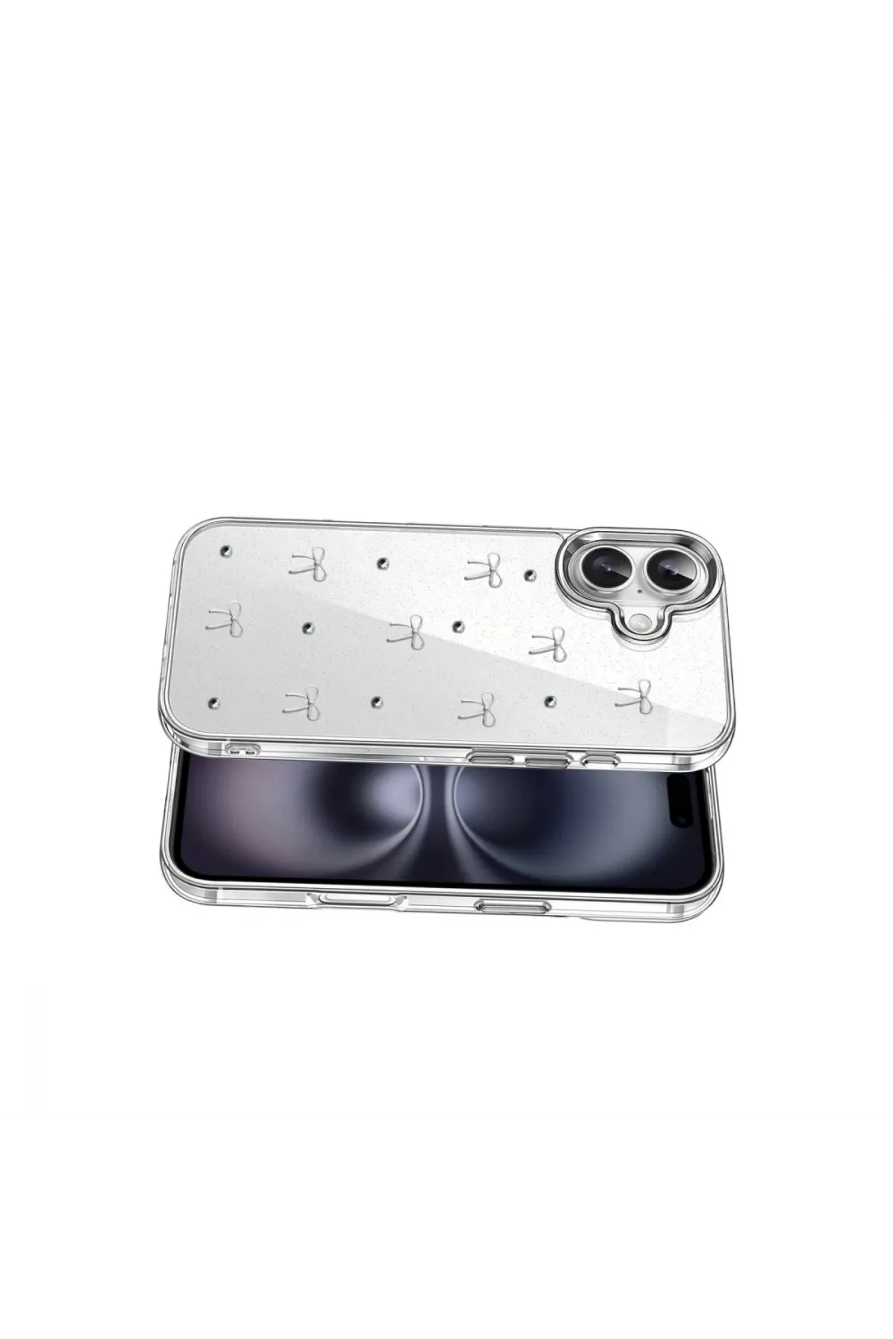 Apple İphone 16 Fiyonk Desenli Kapak - Desen 5