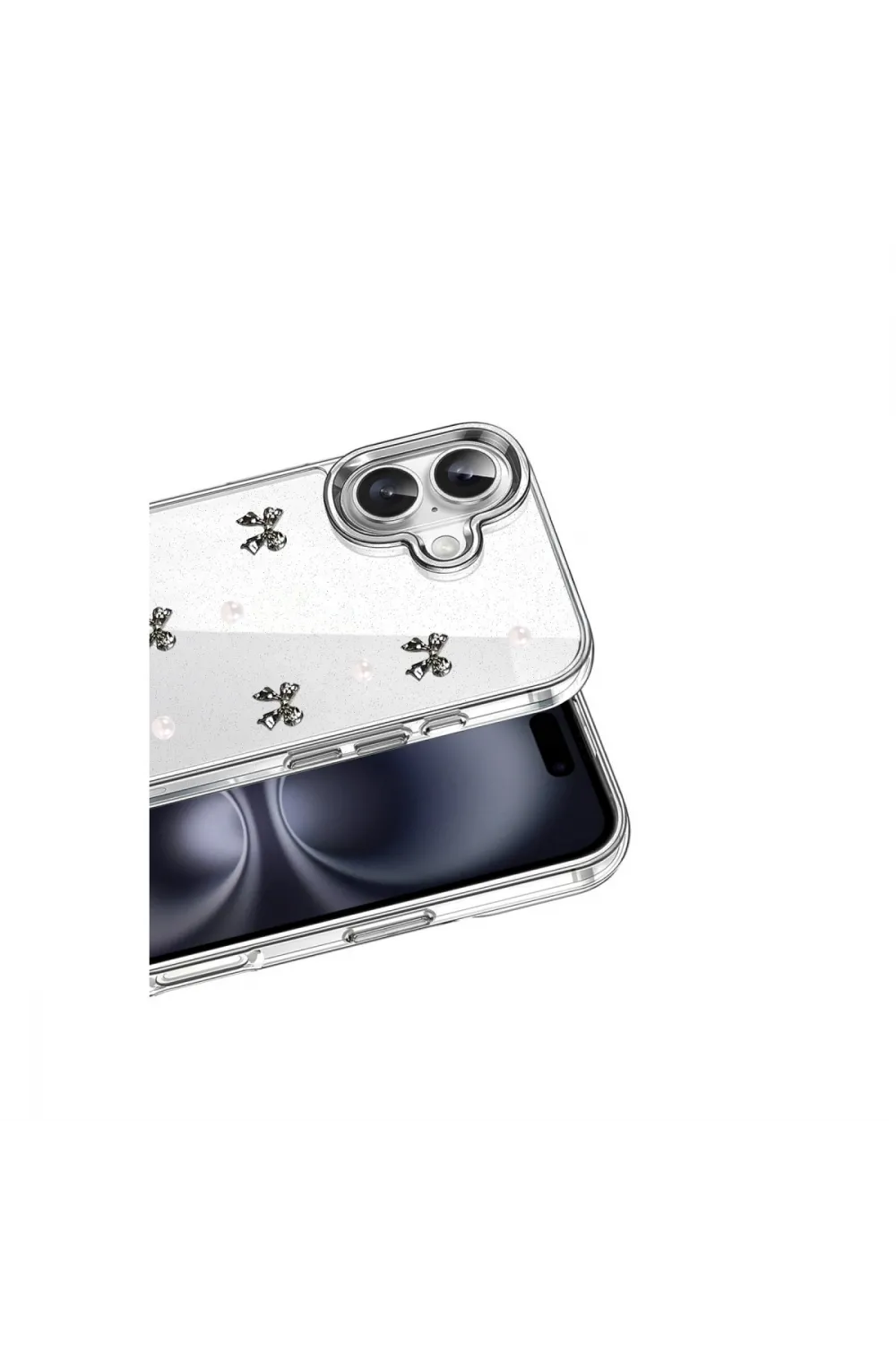 Apple İphone 16 Fiyonk Desenli Kapak - Desen 8