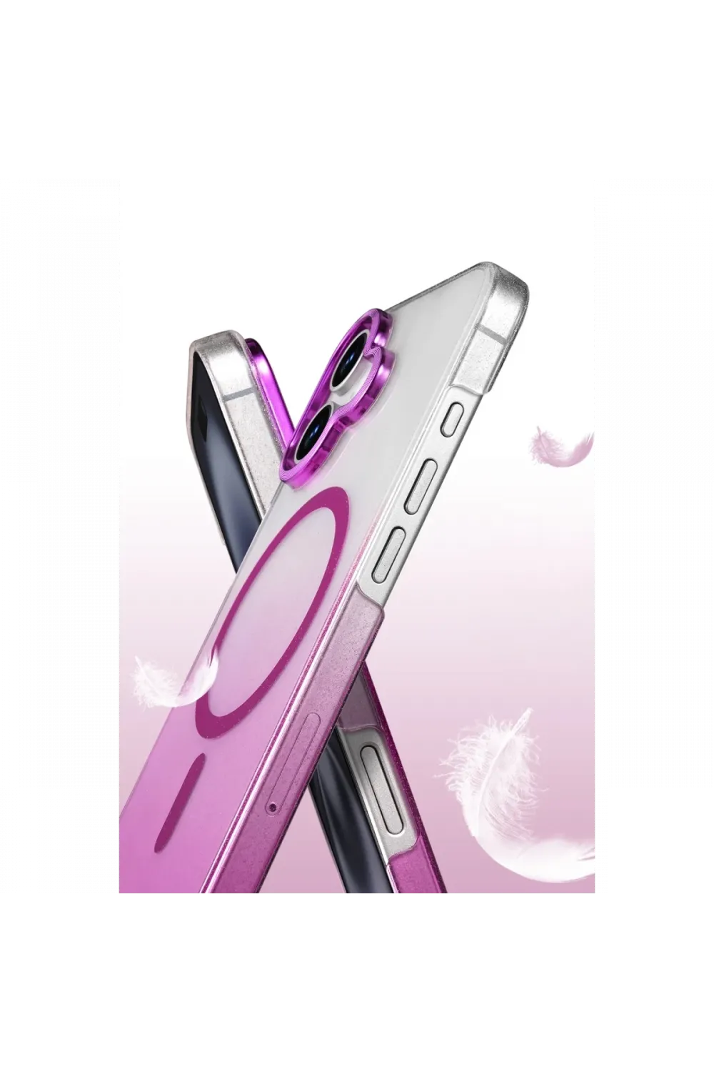 Apple iPhone 16 Glossy Magsafe Kapak - Mor