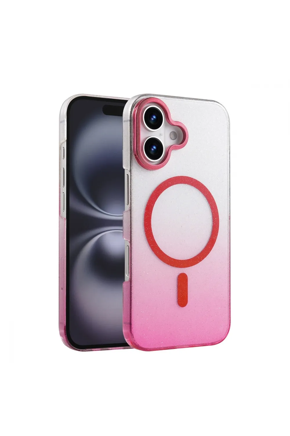 Apple İphone 16 Glossy Magsafe Kapak - Pembe
