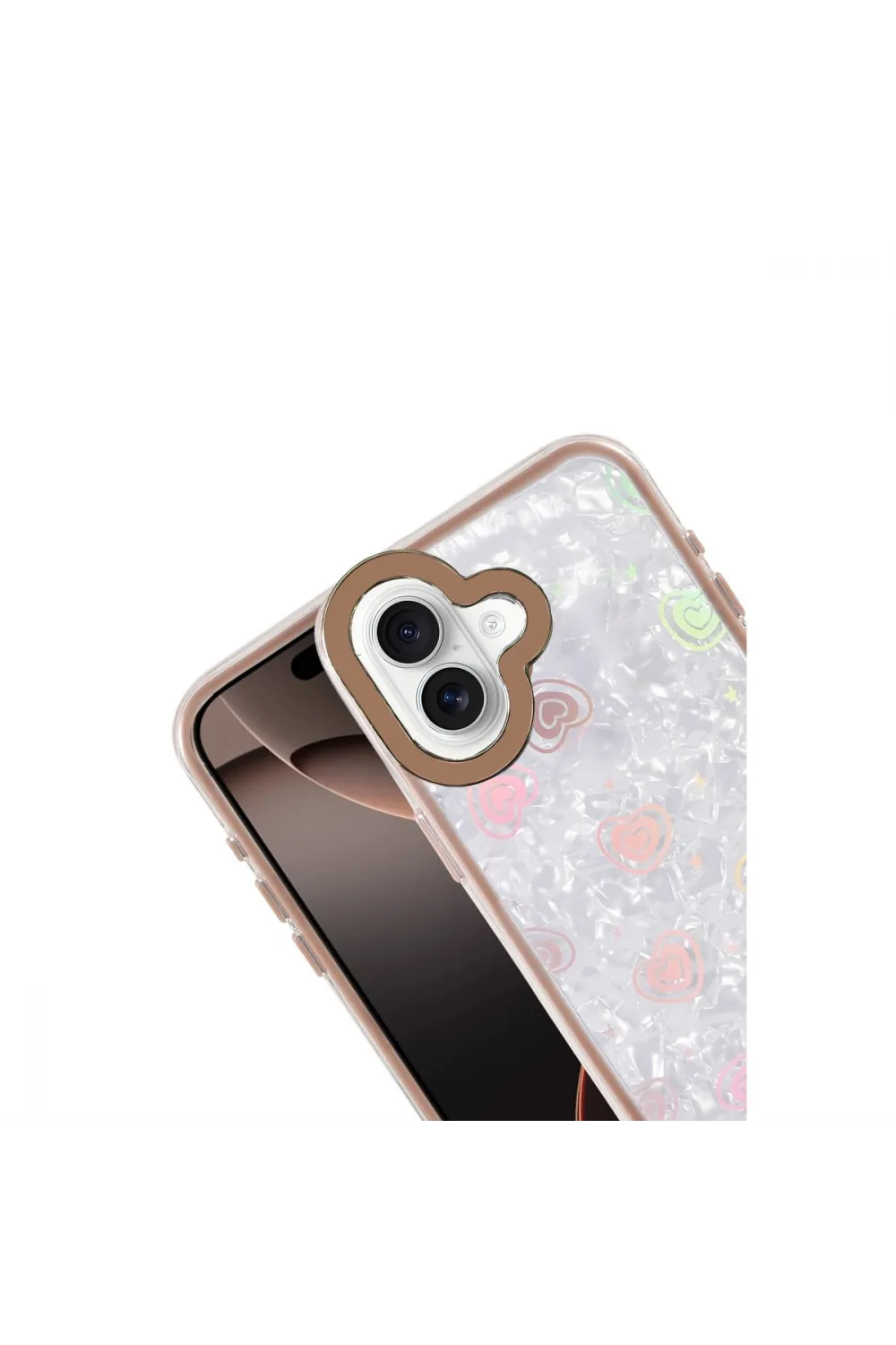 Apple İphone 16 Lumi Desenli Kapak - Çöl Titanyum