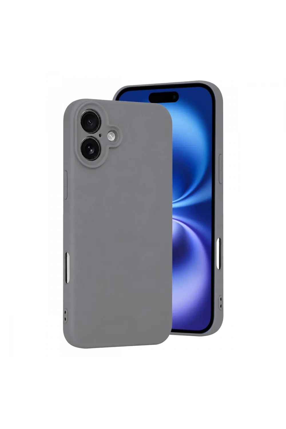 Apple İphone 16 Plus Kılıf First Silikon - Gri
