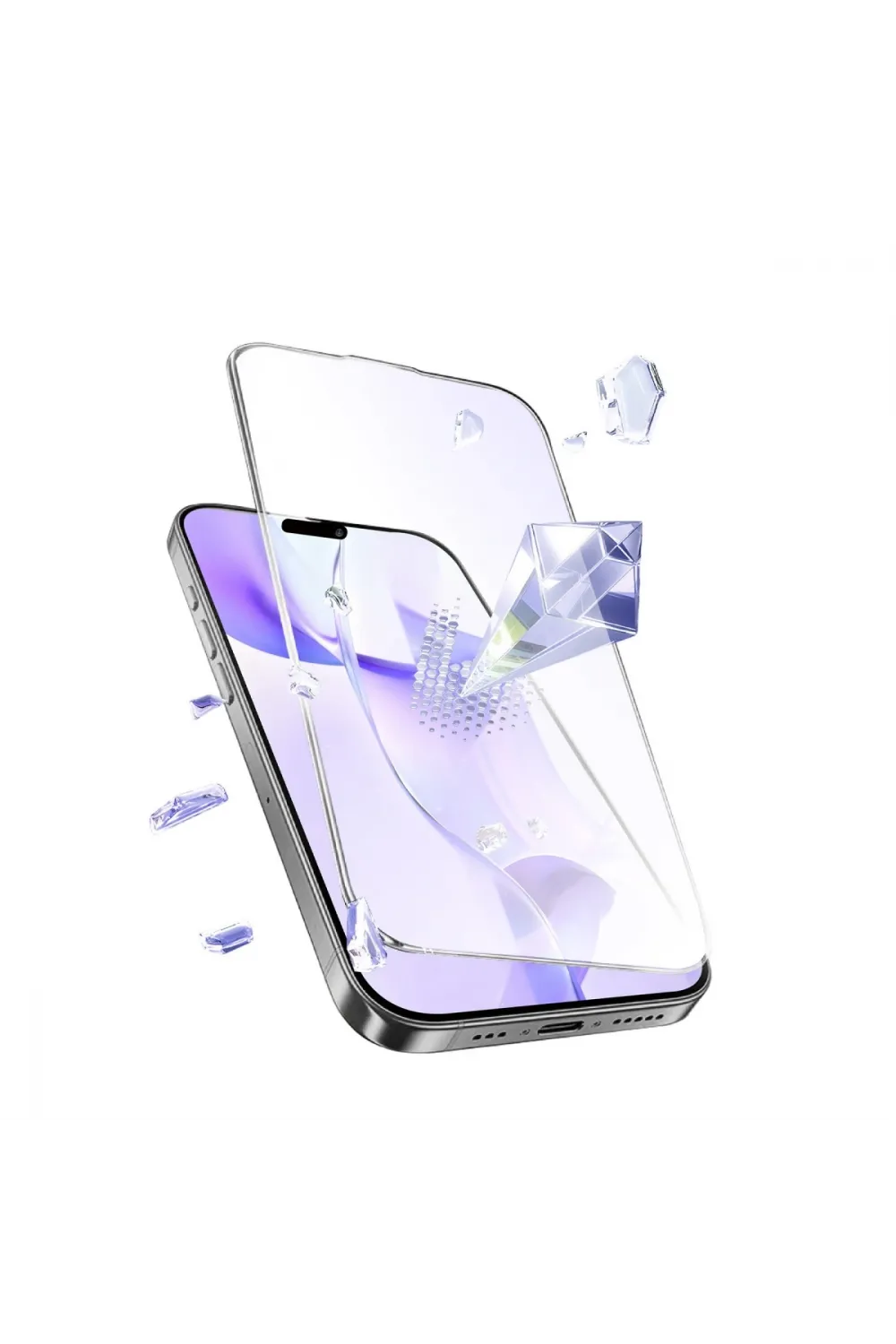 Apple İphone 16 Pro Bilvis 5in1 3d Magic Cam Ekran Koruyucu - Siyah