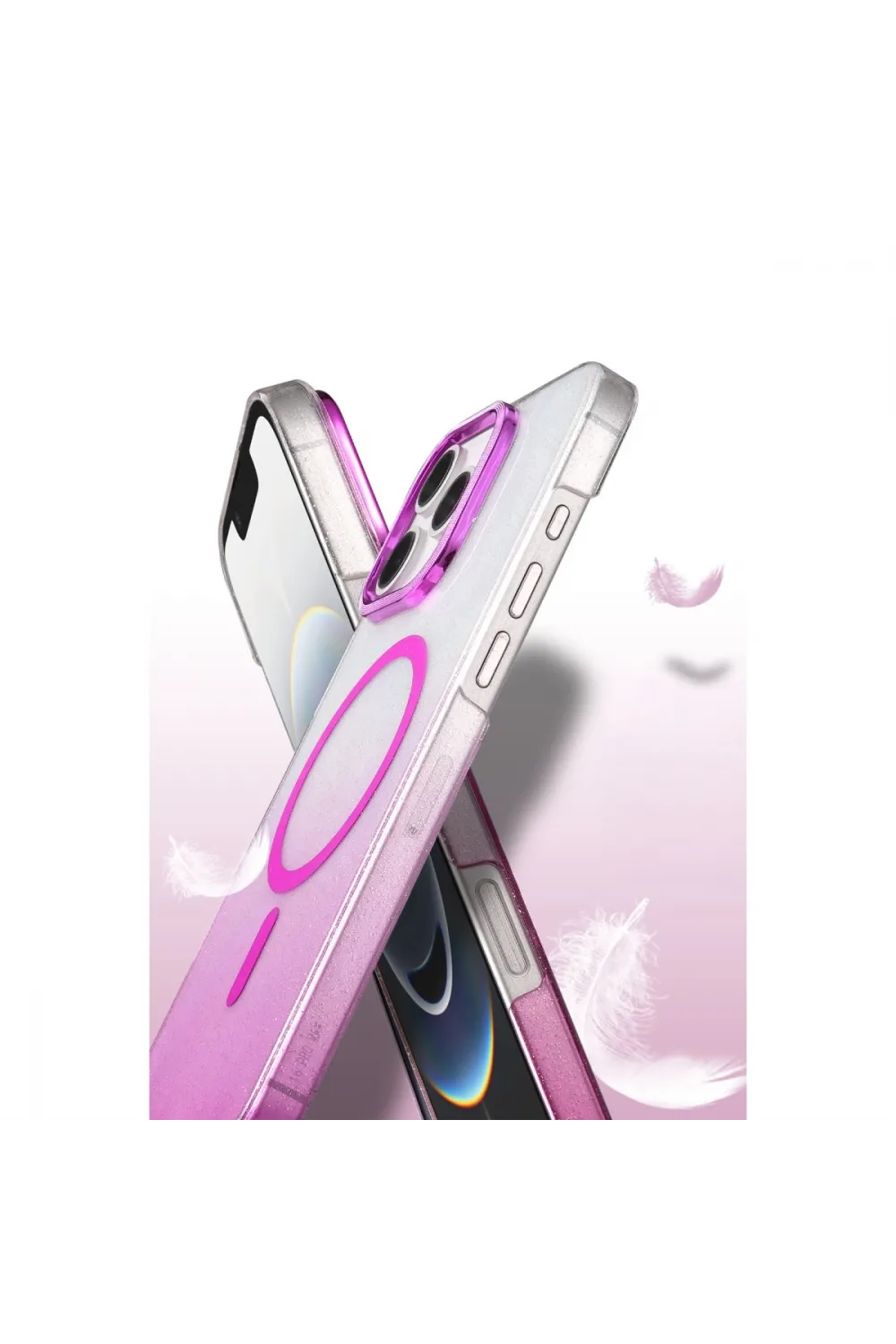 Apple İphone 16 Pro Glossy Magsafe Kapak - Mavi