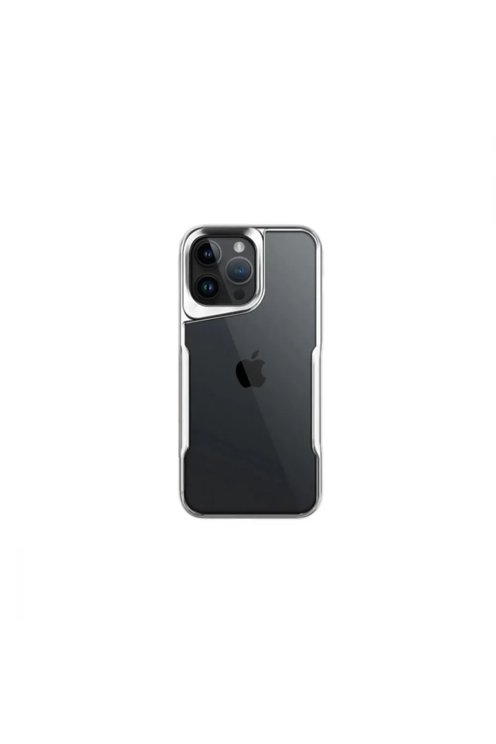 Apple İphone 16 Pro Kılıf Boyi Silikon Kapak - Gümüş