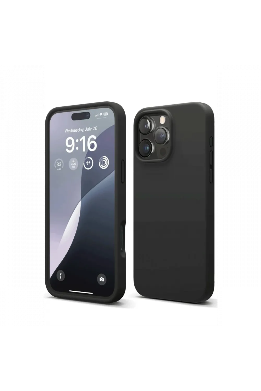 Apple iPhone 16 Pro Kılıf First Silikon - Siyah
