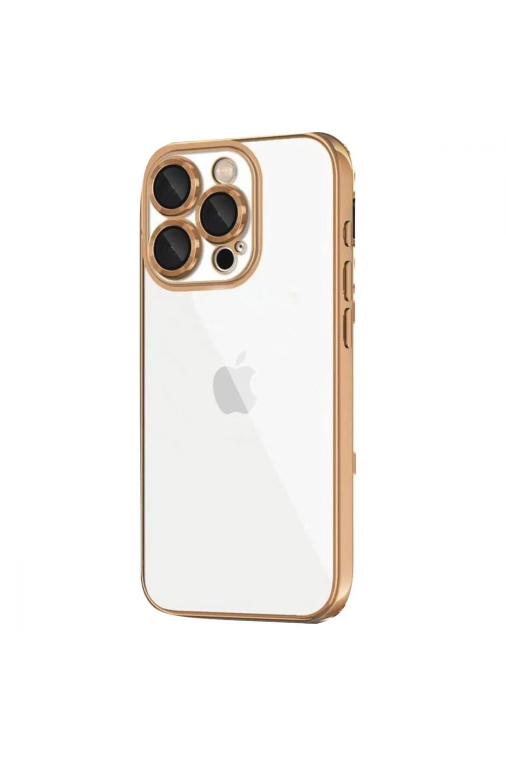 Apple İphone 16 Pro Kılıf Razer Lensli Silikon - Desert