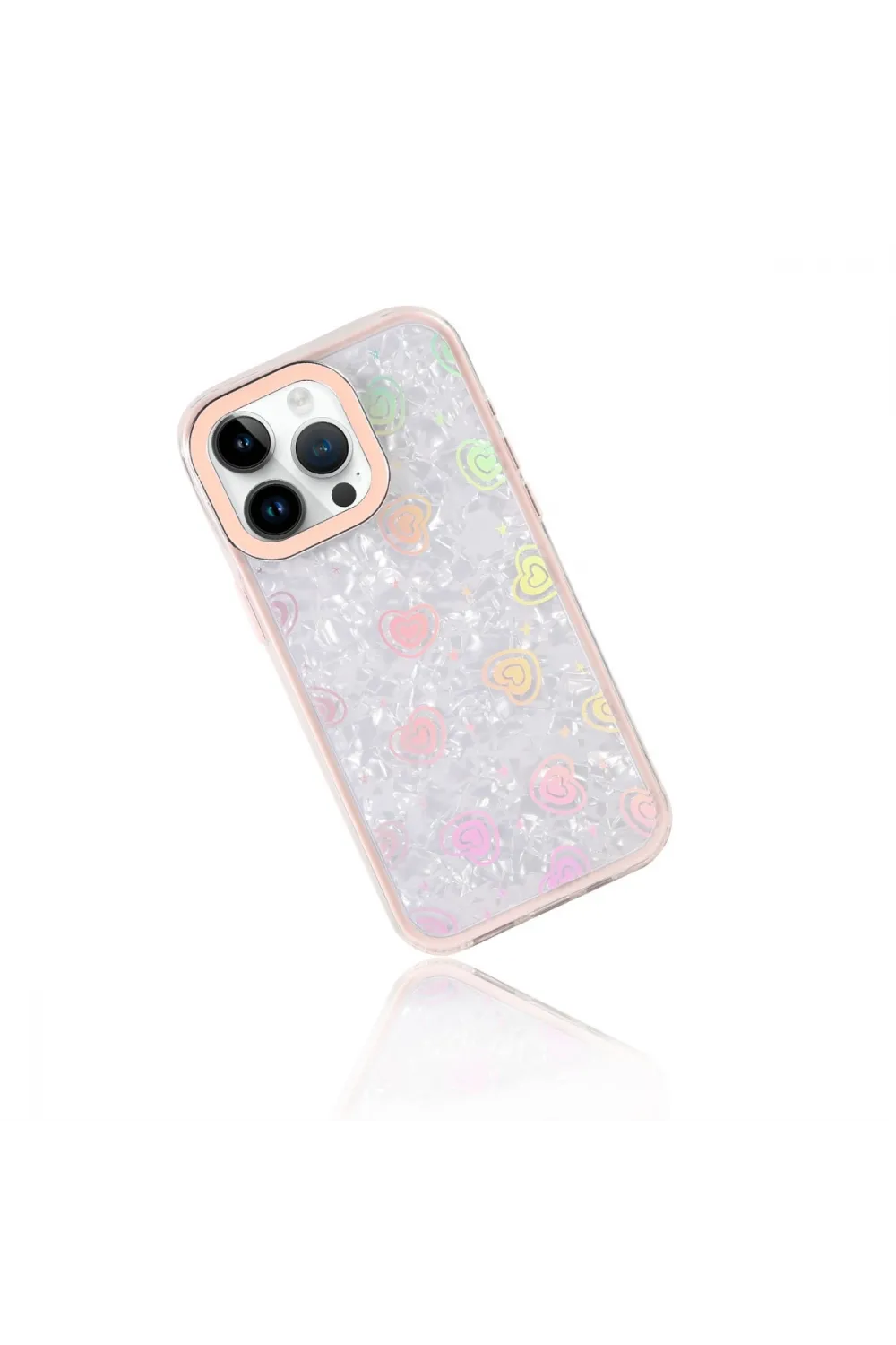Apple İphone 16 Pro Lumi Desenli Kapak - Pembe