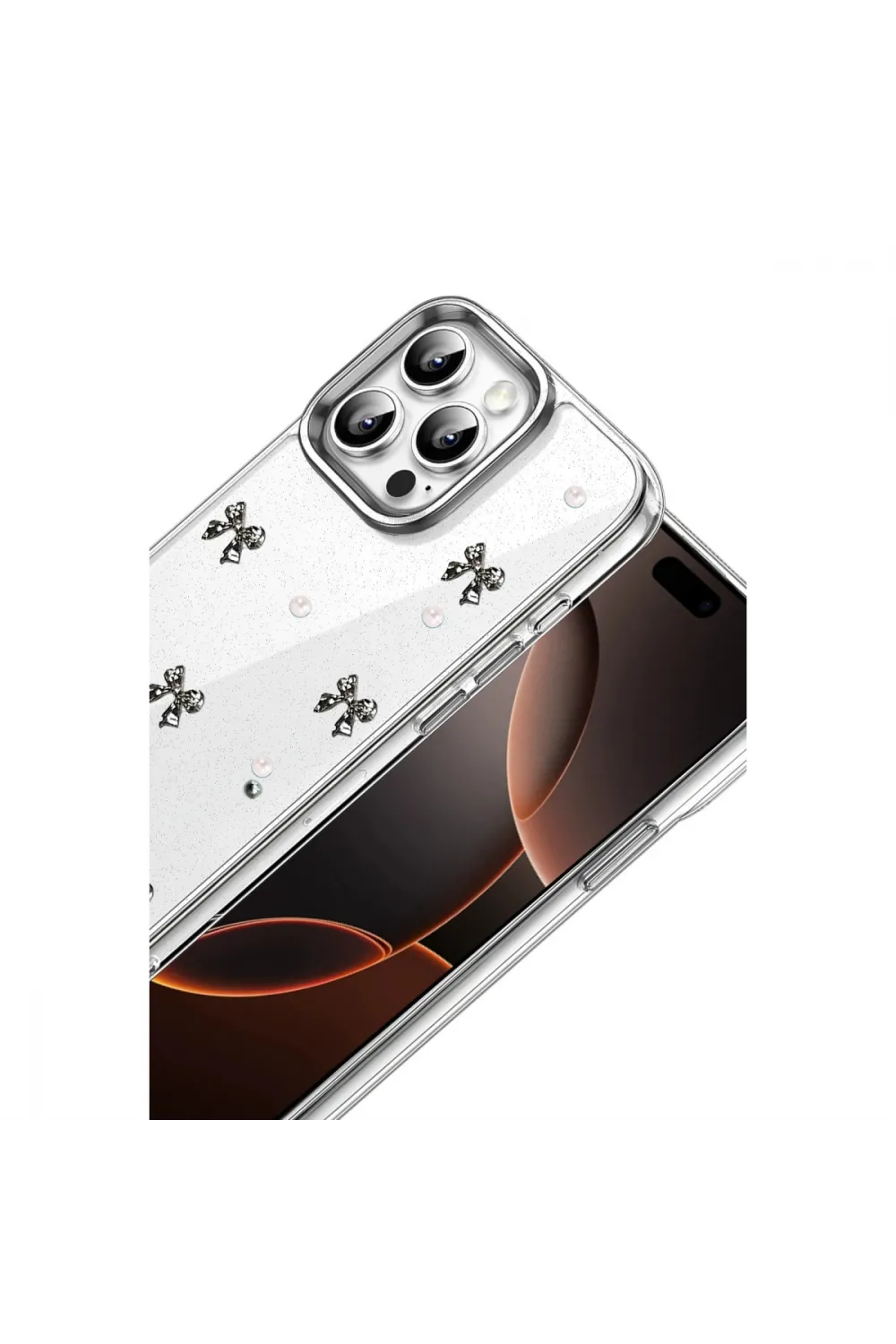 Apple İphone 16 Pro Max Fiyonk Desenli Kapak - Desen 8