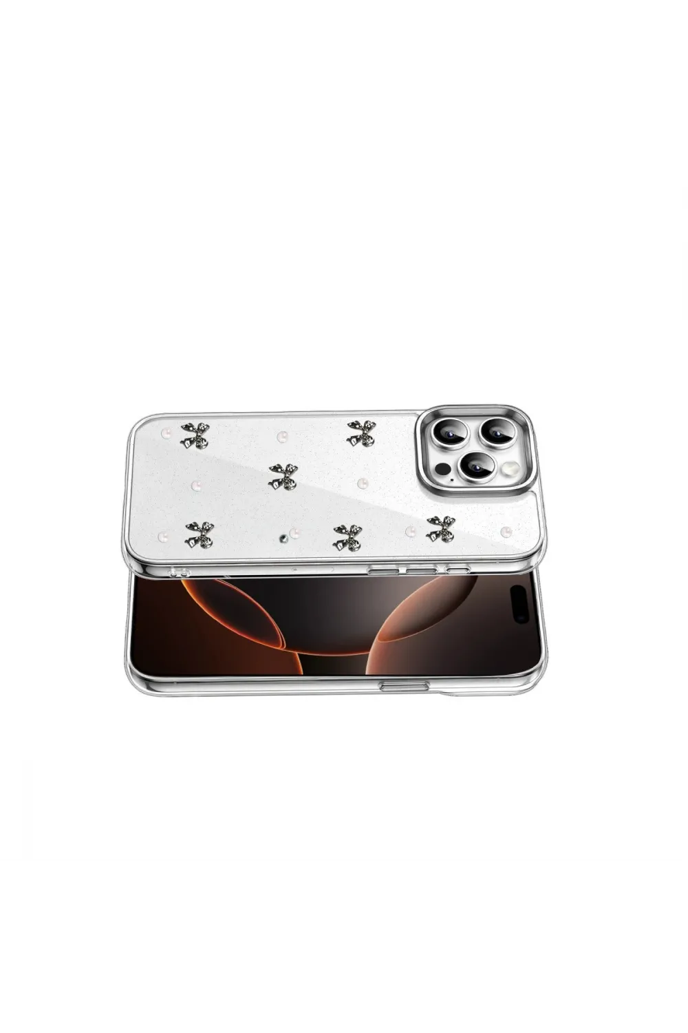Apple İphone 16 Pro Max Fiyonk Desenli Kapak - Desen 8