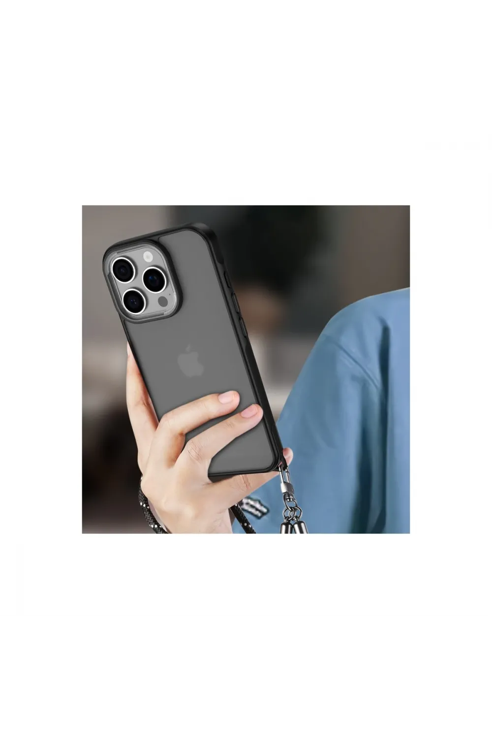 Apple İphone 16 Pro Max Kılıf Elegant Kapak - Siyah