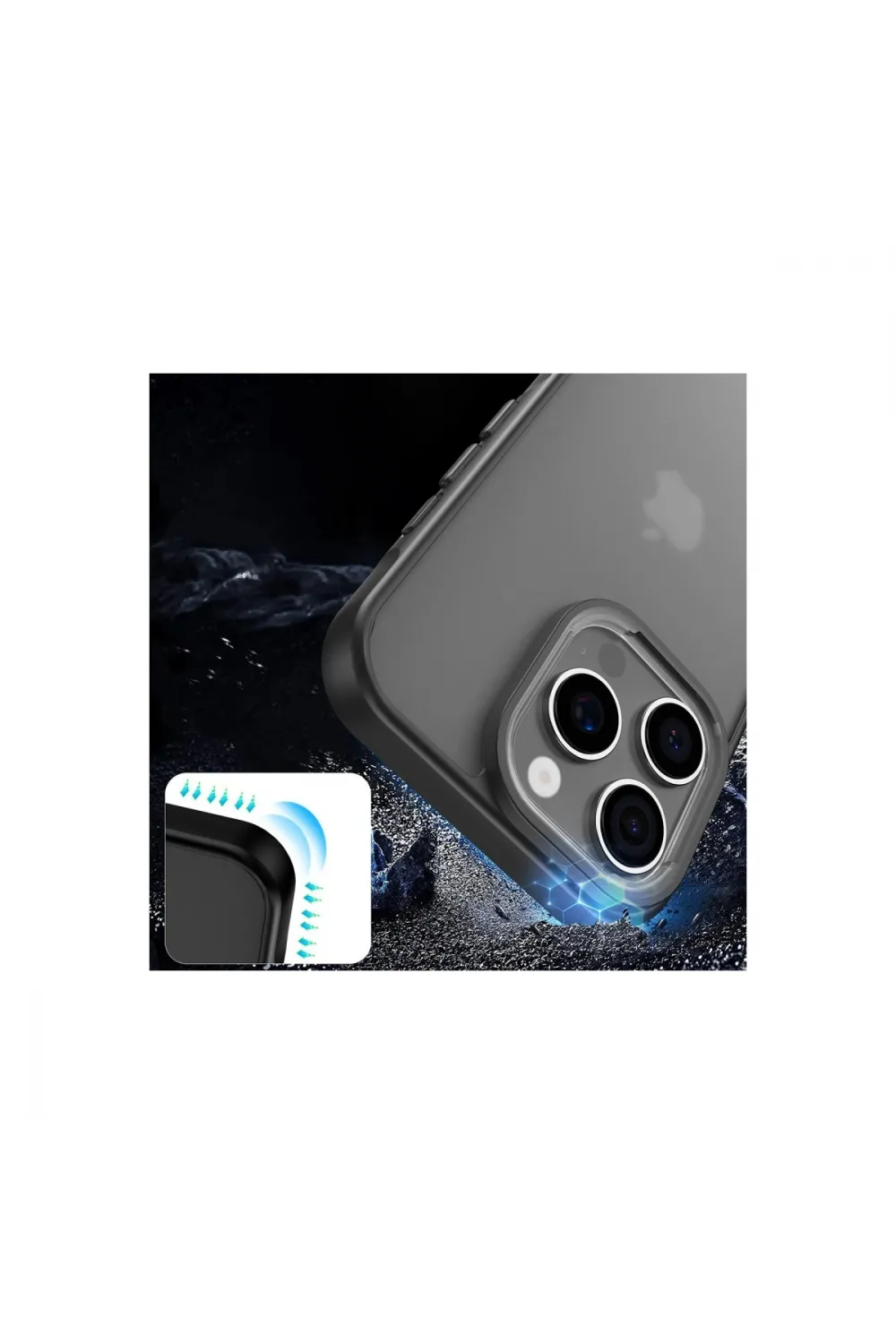 Apple İphone 16 Pro Max Kılıf Elegant Kapak - Siyah