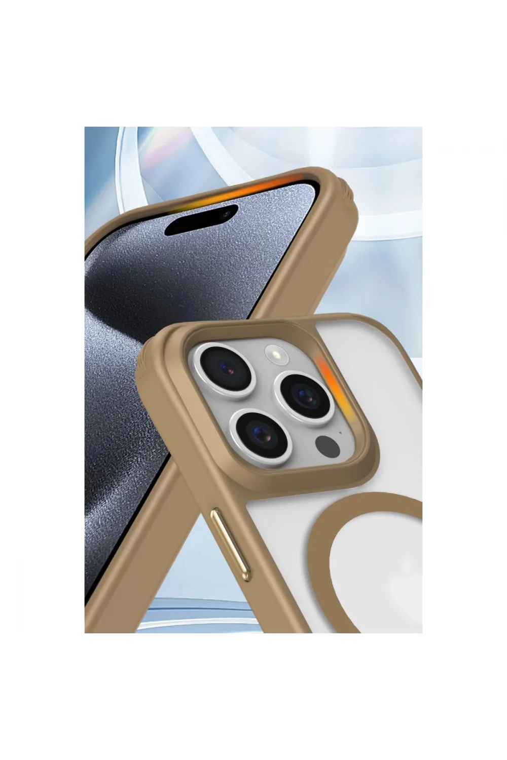 Apple İphone 16 Pro Max Kılıf Enka Magsafe Silikon Kılıf - Şeffaf