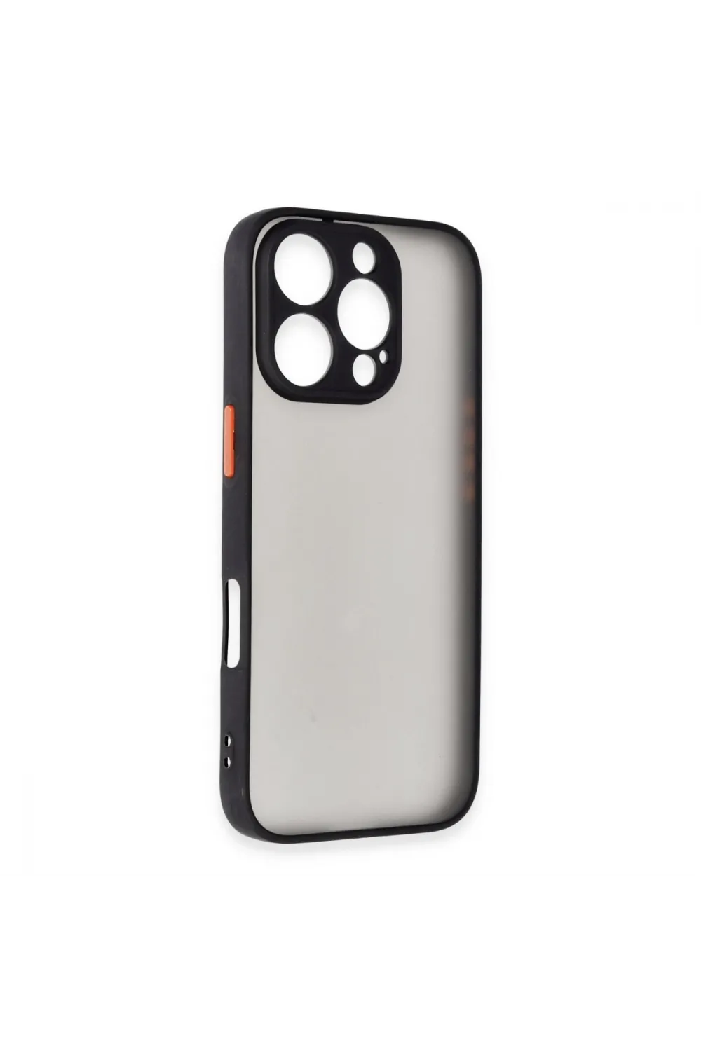 Apple İphone 16 Pro Max Kılıf Montreal Silikon Kapak - Siyah