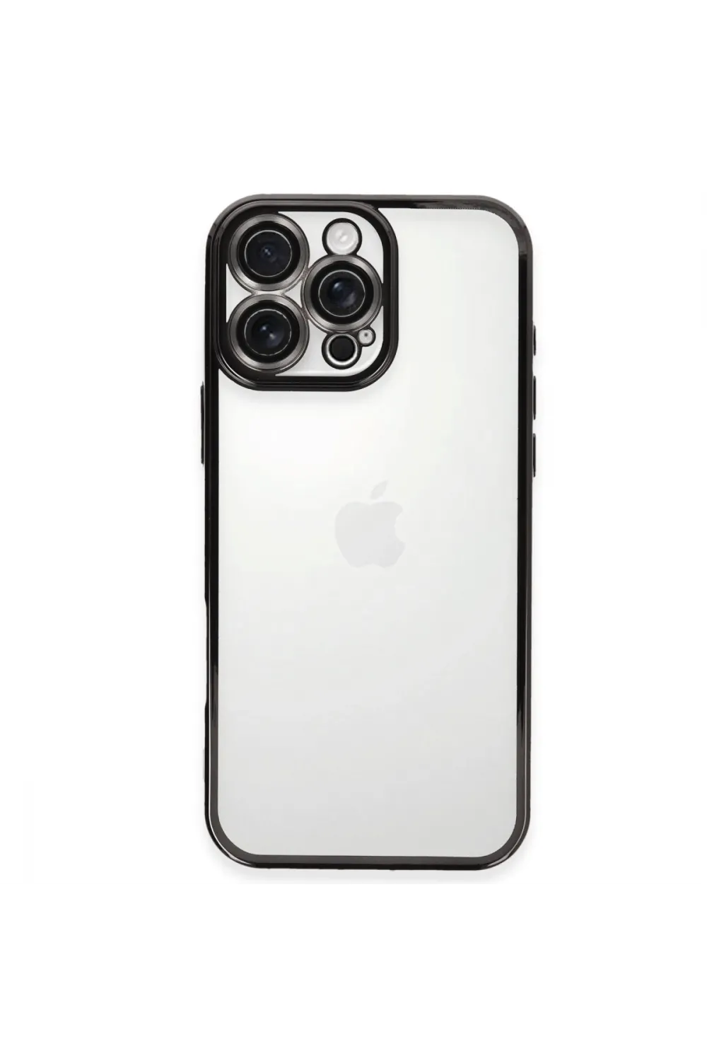 Apple İphone 16 Pro Max Kılıf Razer Lensli Silikon - Siyah