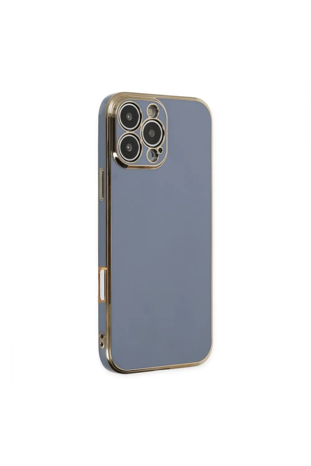 Apple İphone 16 Pro Max Kılıf Volet Silikon - Mavi