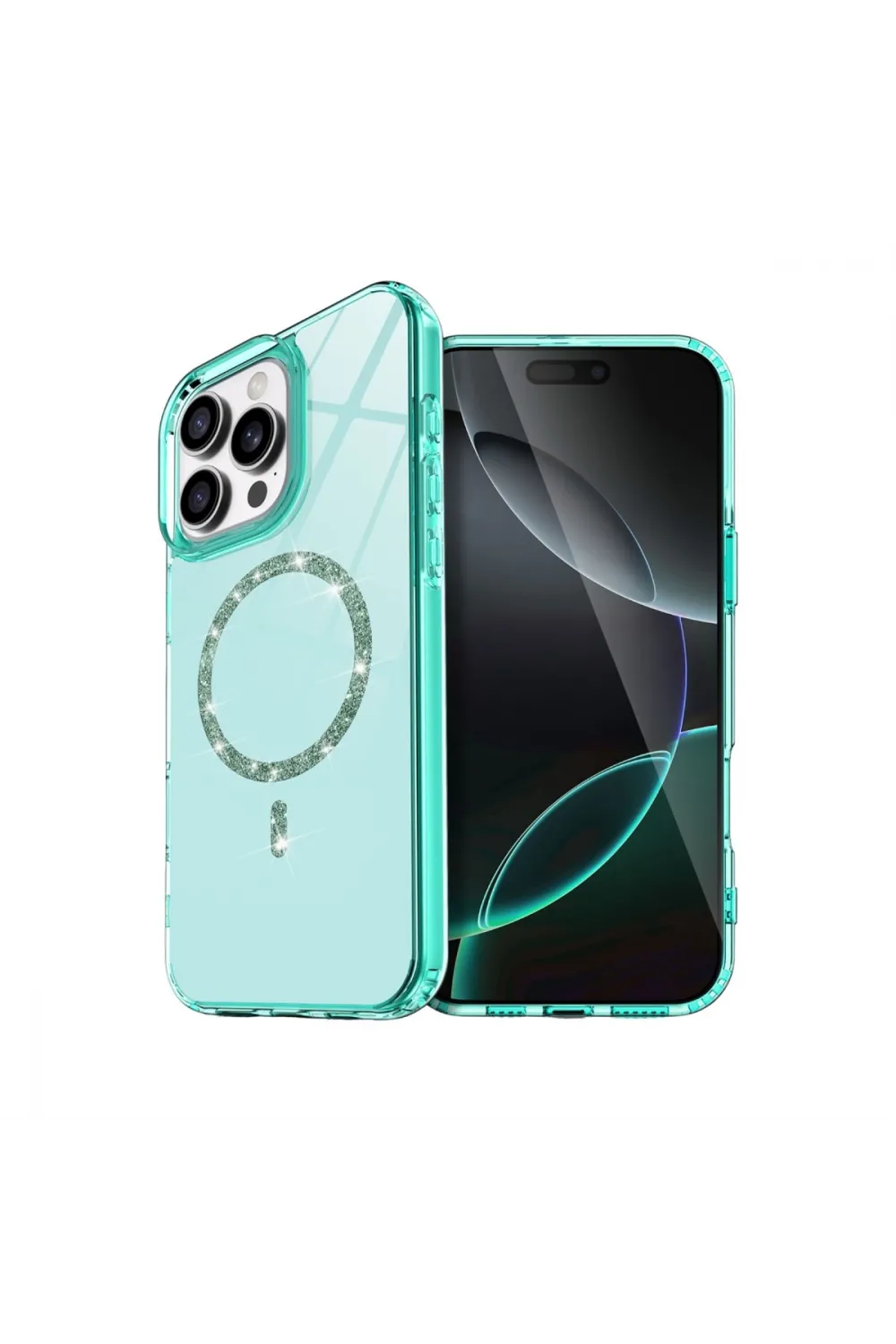 Apple İphone 16 Pro Max Live Diamond Magsafe Kapak - Yeşil