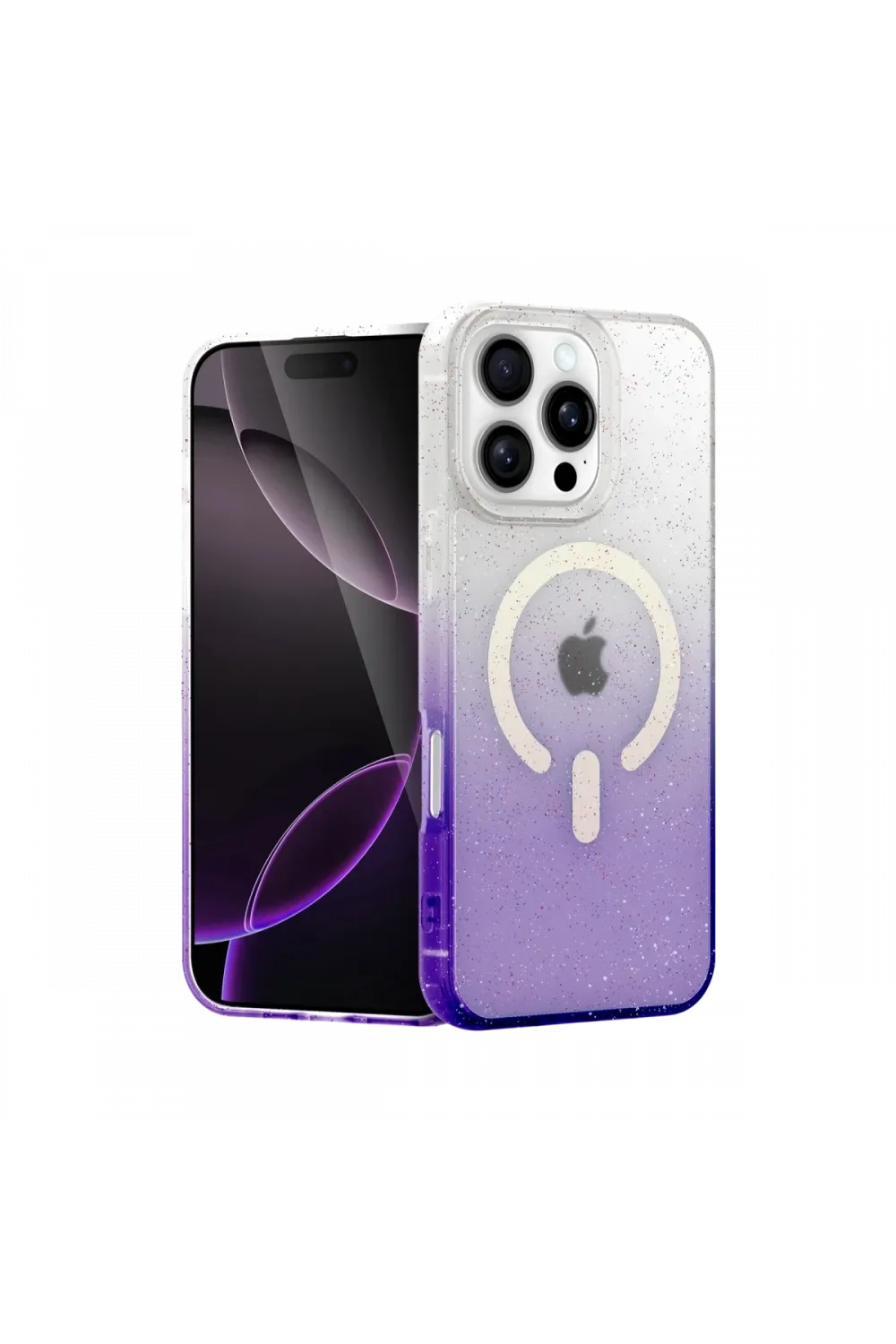 Apple iPhone 16 Pro Pummel Shiny Magsafe Kapak - Mor