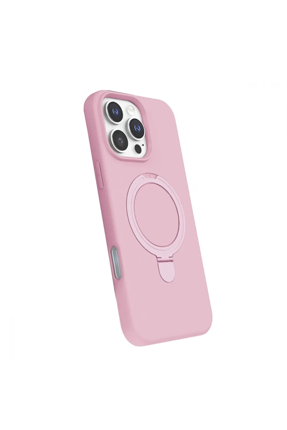 Apple İphone 16 Pro Regal Magsafe Standlı Kapak - Açık Pembe
