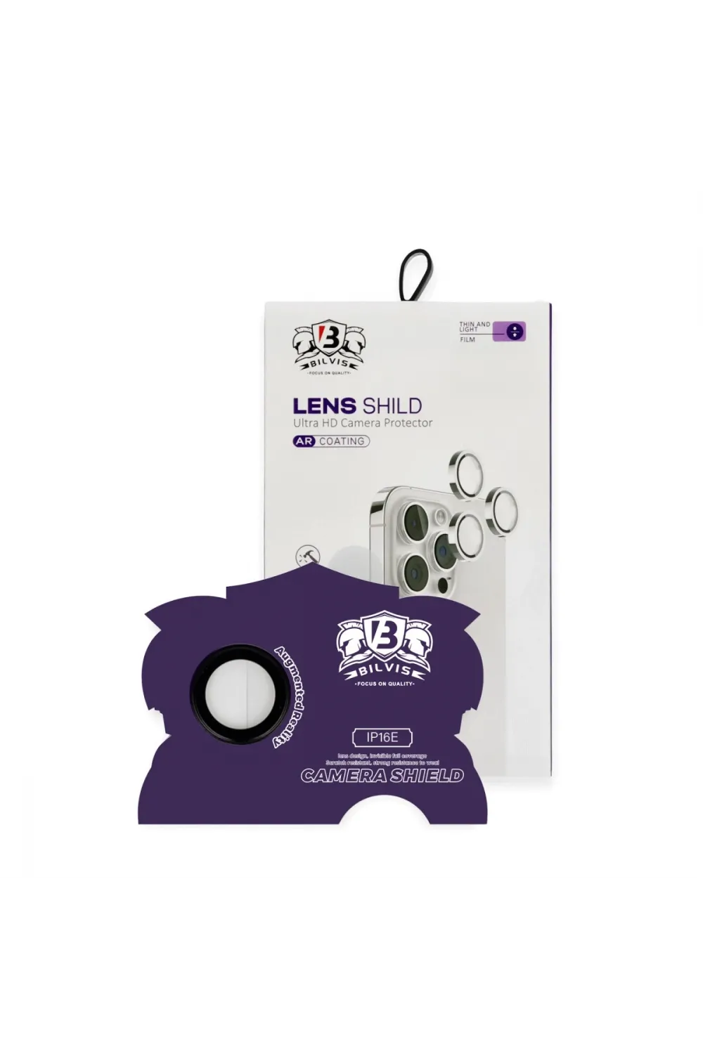Apple İphone 16e Bilvis Titan Kamera Lens - Siyah