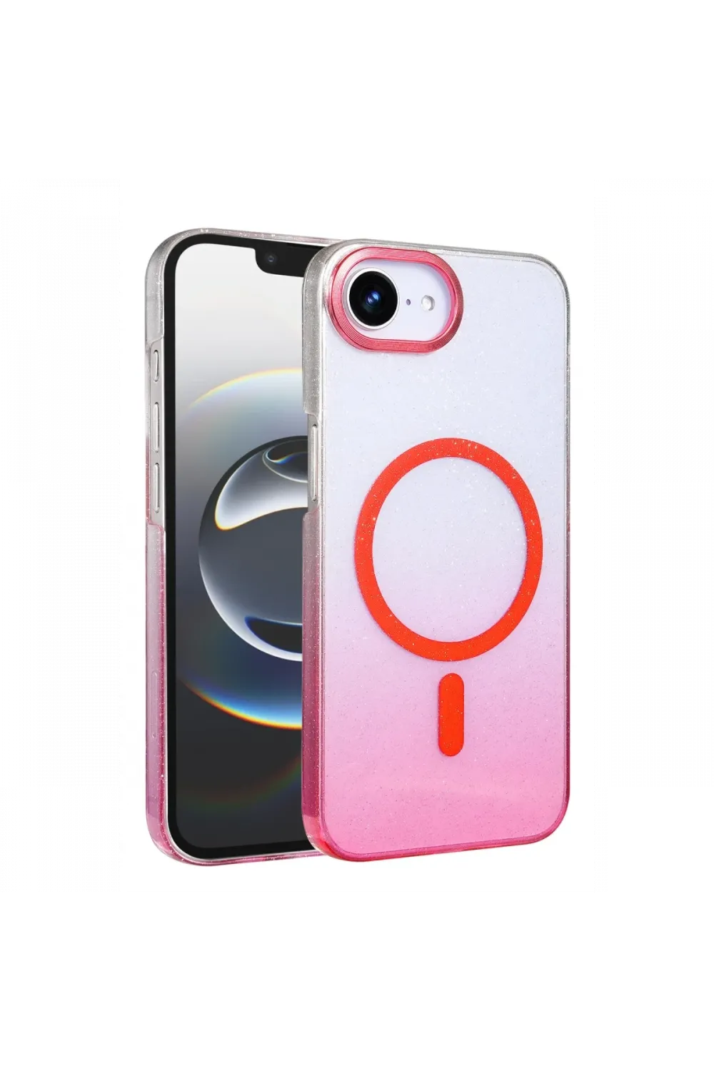Apple iPhone 16E Glossy Magsafe Kapak - Pembe