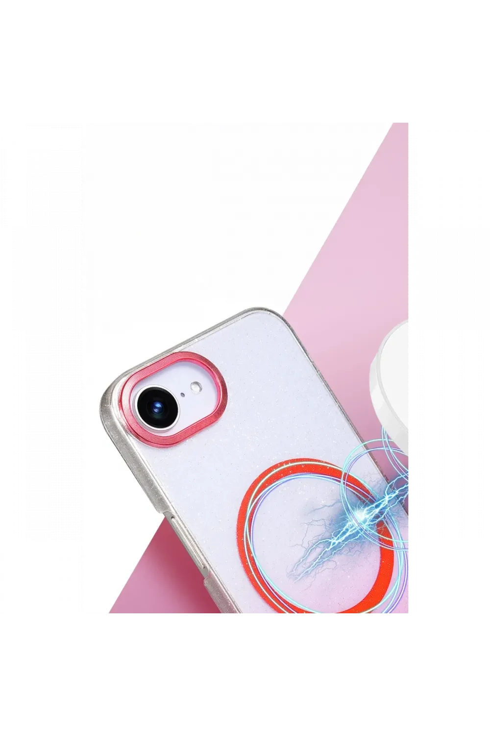 Apple iPhone 16E Glossy Magsafe Kapak - Siyah