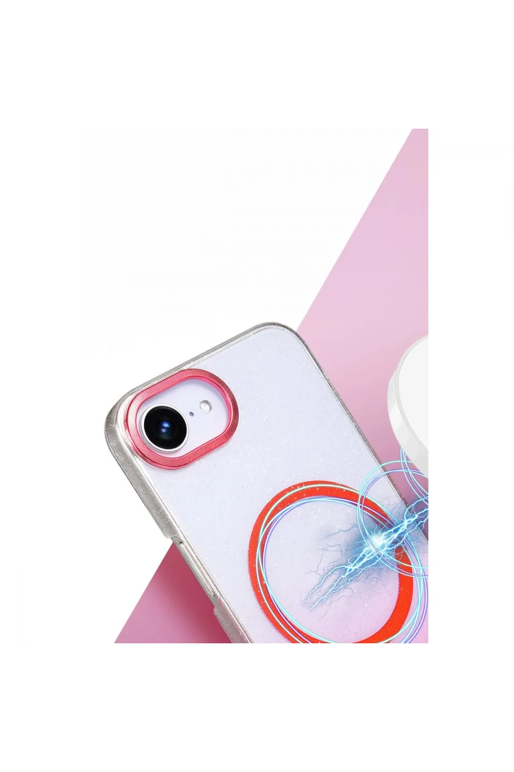 Apple İphone 16e Glossy Magsafe Kapak - Siyah