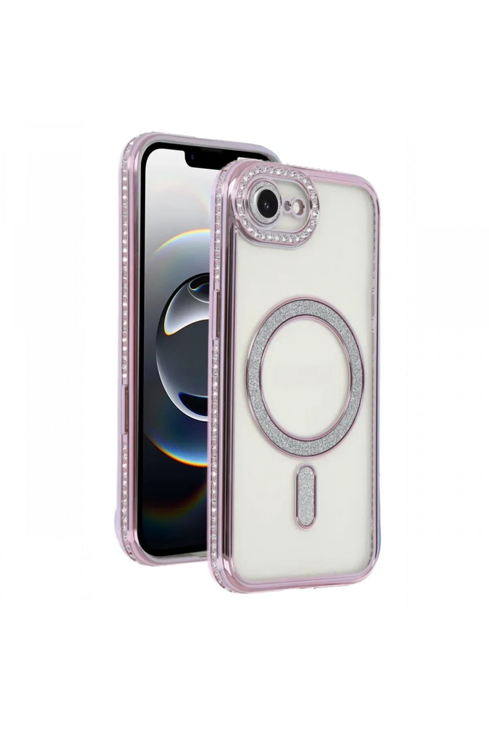 Apple iPhone 16E Joke Simli Magneticsafe Kılıf - Pembe