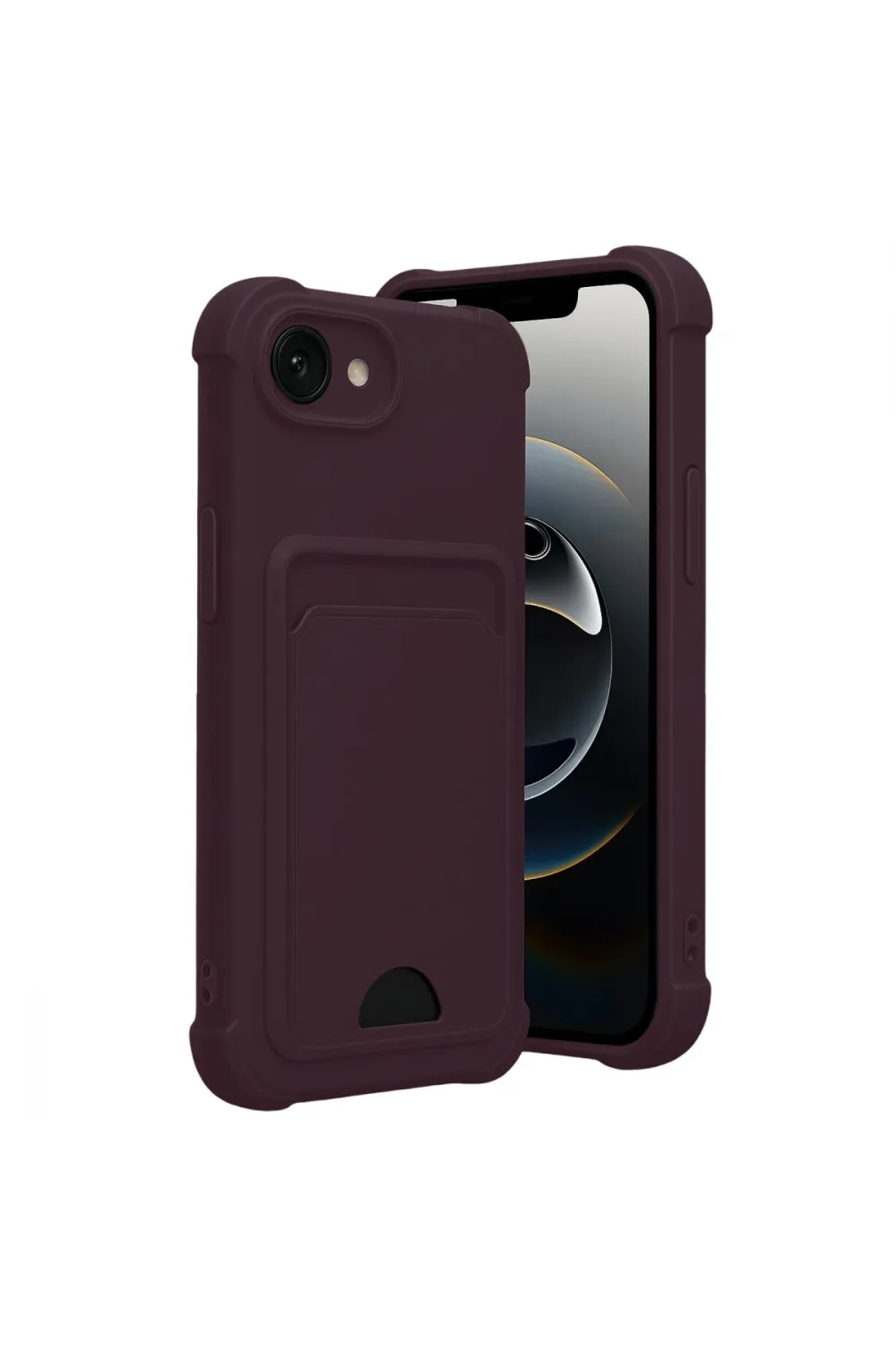 Apple İphone 16e Kelvin Kartvizitli Silikon - Derin Mor