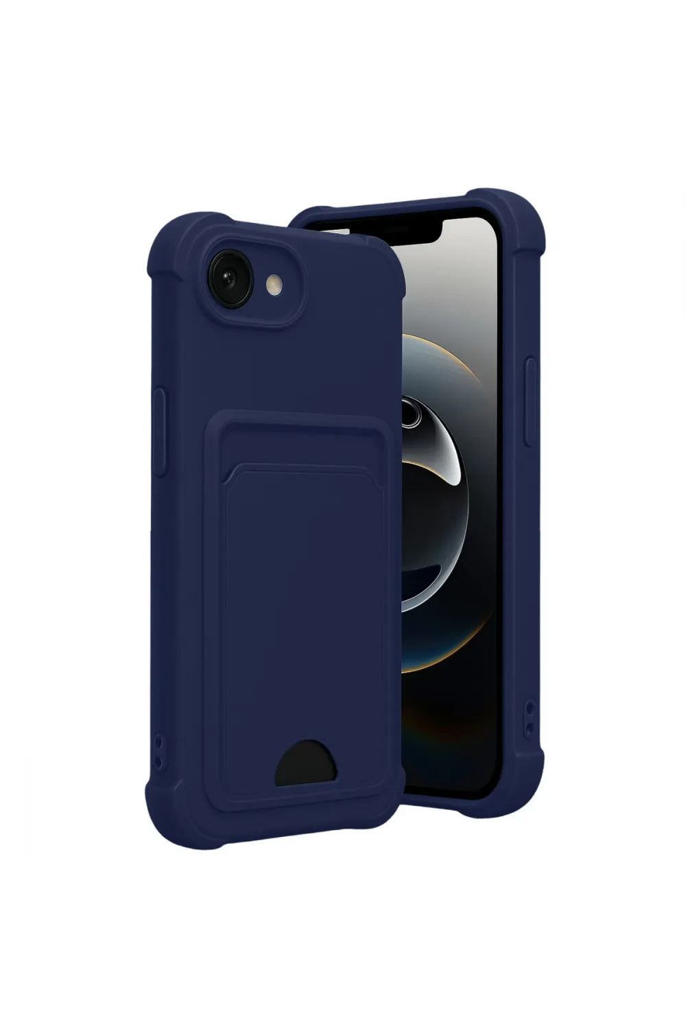 Apple İphone 16e Kelvin Kartvizitli Silikon - Lacivert
