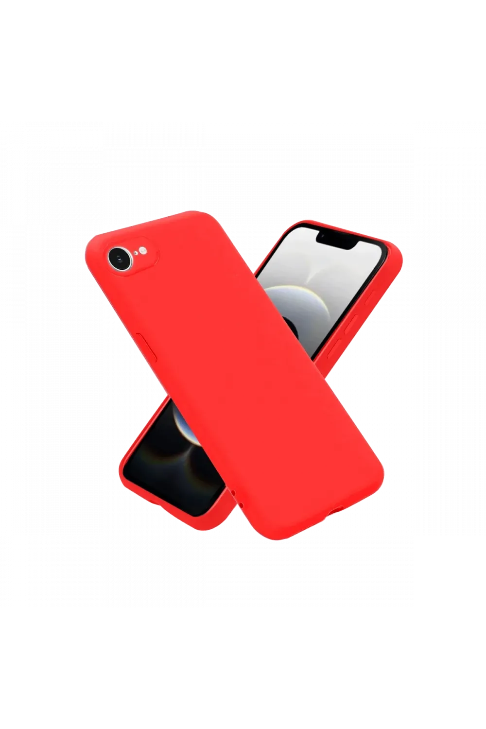 Apple iPhone 16E Kılıf First Silikon - Kırmızı