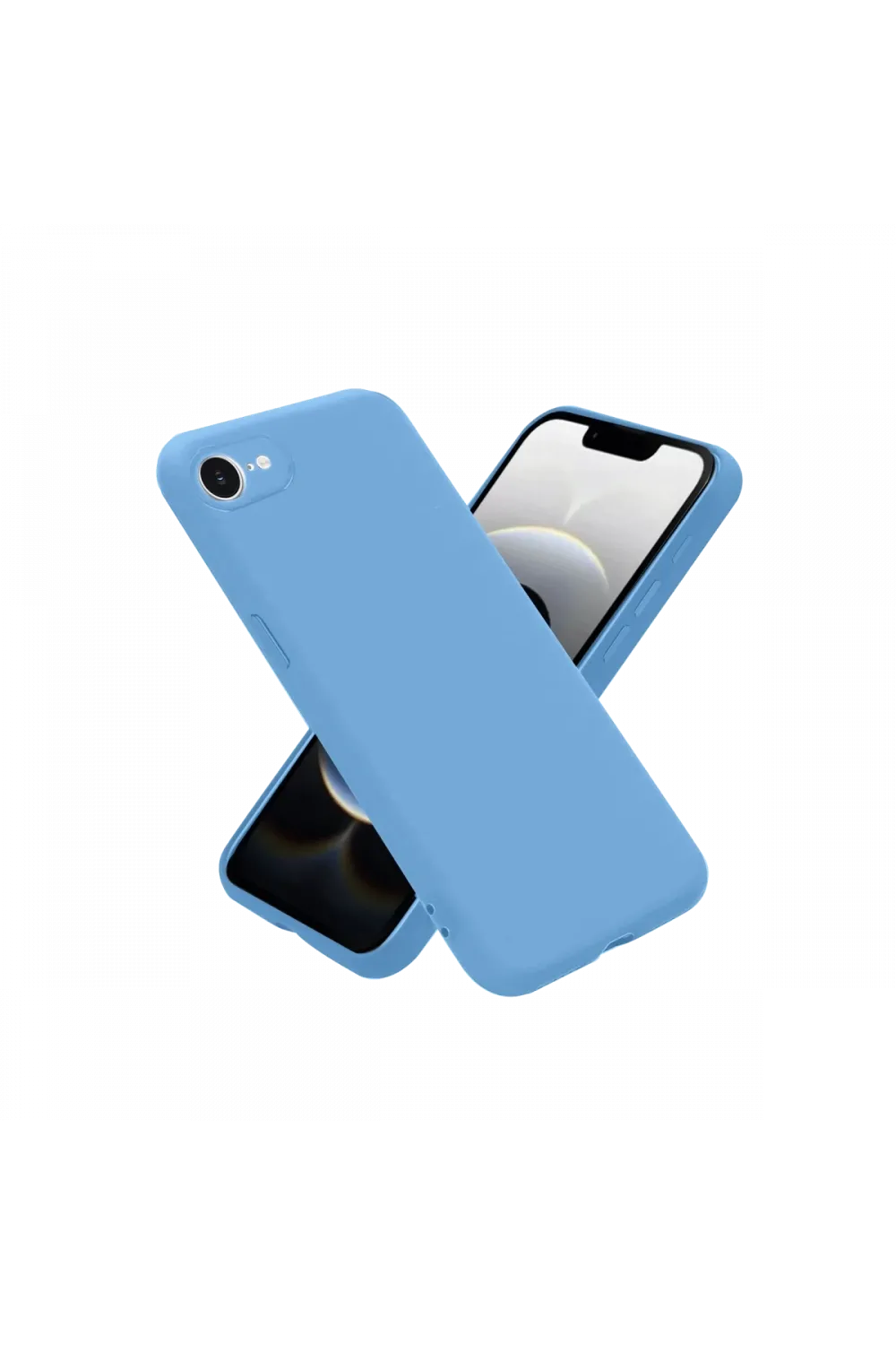 Apple iPhone 16E Kılıf First Silikon - Mavi