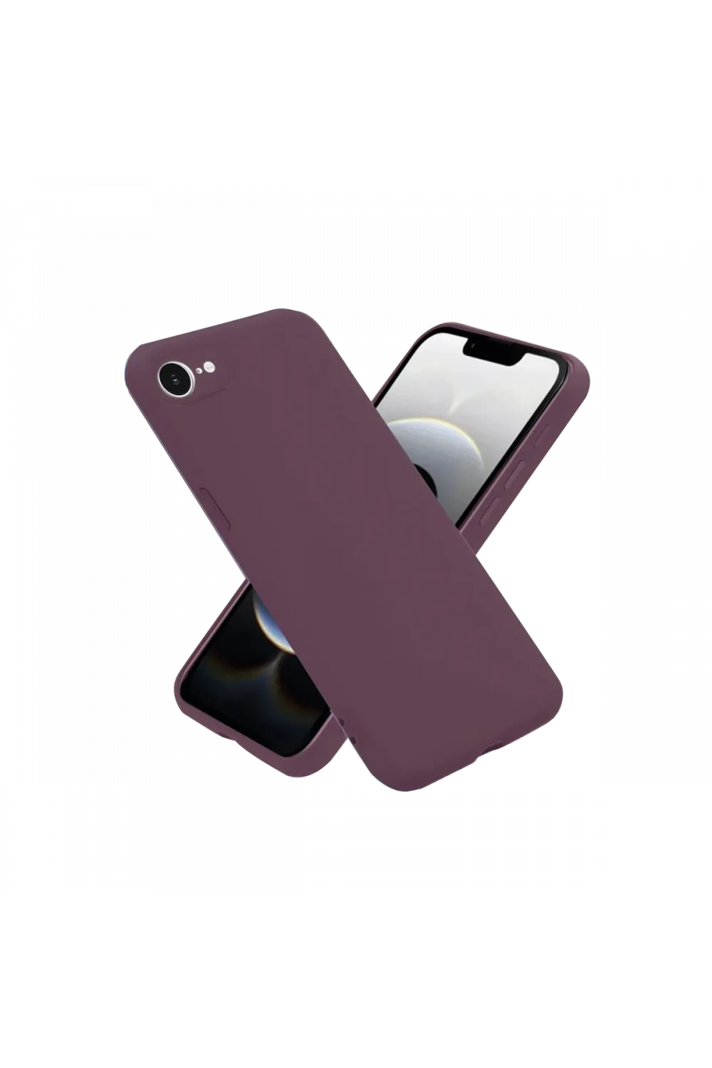 Apple iPhone 16E Kılıf First Silikon - Mürdüm