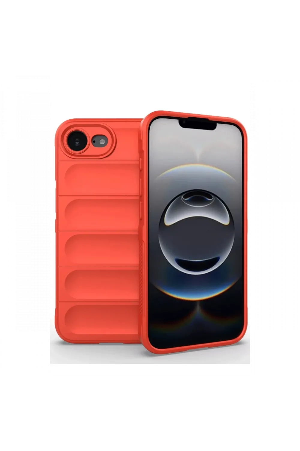 Apple iPhone 16E Kılıf Optimum Silikon - Kırmızı